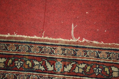 Lot 1380 - A Persian woollen Isfahan carpet, the central...