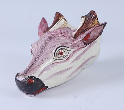 Lot 2071 - A circa 1800 Staffordshire creamware stirrup...
