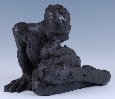 Lot 353 - A contemporary bronzed composition figure of a...