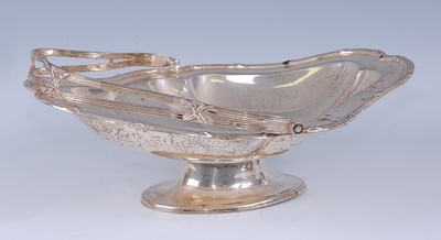 Lot 2137 - An Edwardian silver pedestal basket having...