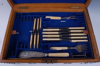 Lot 2143 - A Mappin & Webb silver extensive part cutlery...
