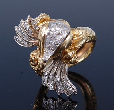 Lot 2286 - An Edwardian yellow metal diamond set dress...
