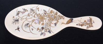 Lot 2328 - A Japanese Meiji period ivory ladies dressing...