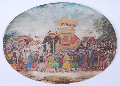 Lot 2316 - A 19th century Indian Mogul school extensive...