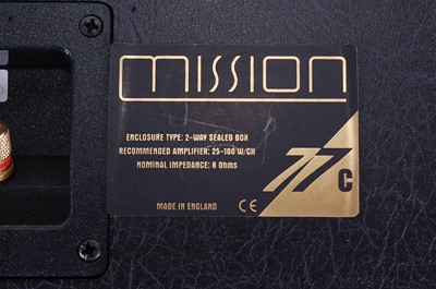 Lot 1020 - A pair of Mission Enclosure type 2-way reflex...