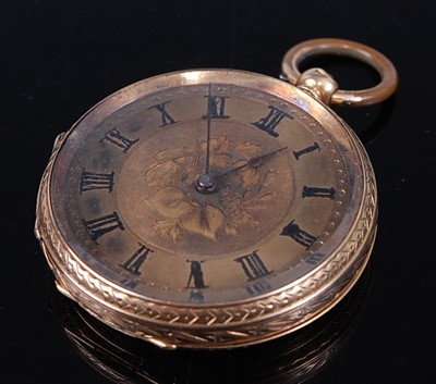 Lot 2242 - A Swiss gent's 18ct gold cased pocket...