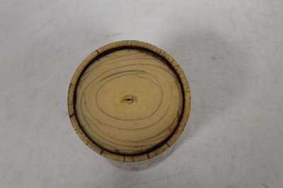 Lot 2324 - A 19th century Chinese Canton export tusk...