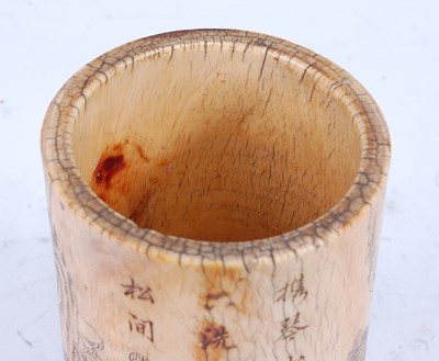 Lot 2324 - A 19th century Chinese Canton export tusk...