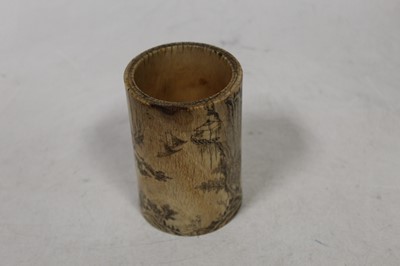 Lot 2324 - A 19th century Chinese Canton export tusk...