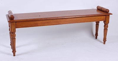 Lot 2502 - A Victorian style oak window seat, having...