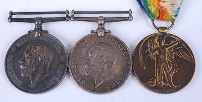 Lot 270 - A WW I British War and Victory pair, naming...