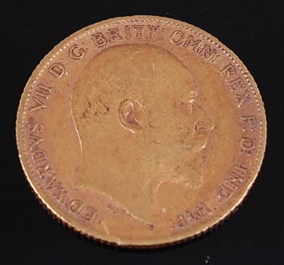 Lot 2063 - Great Britain, 1908 gold half sovereign,...