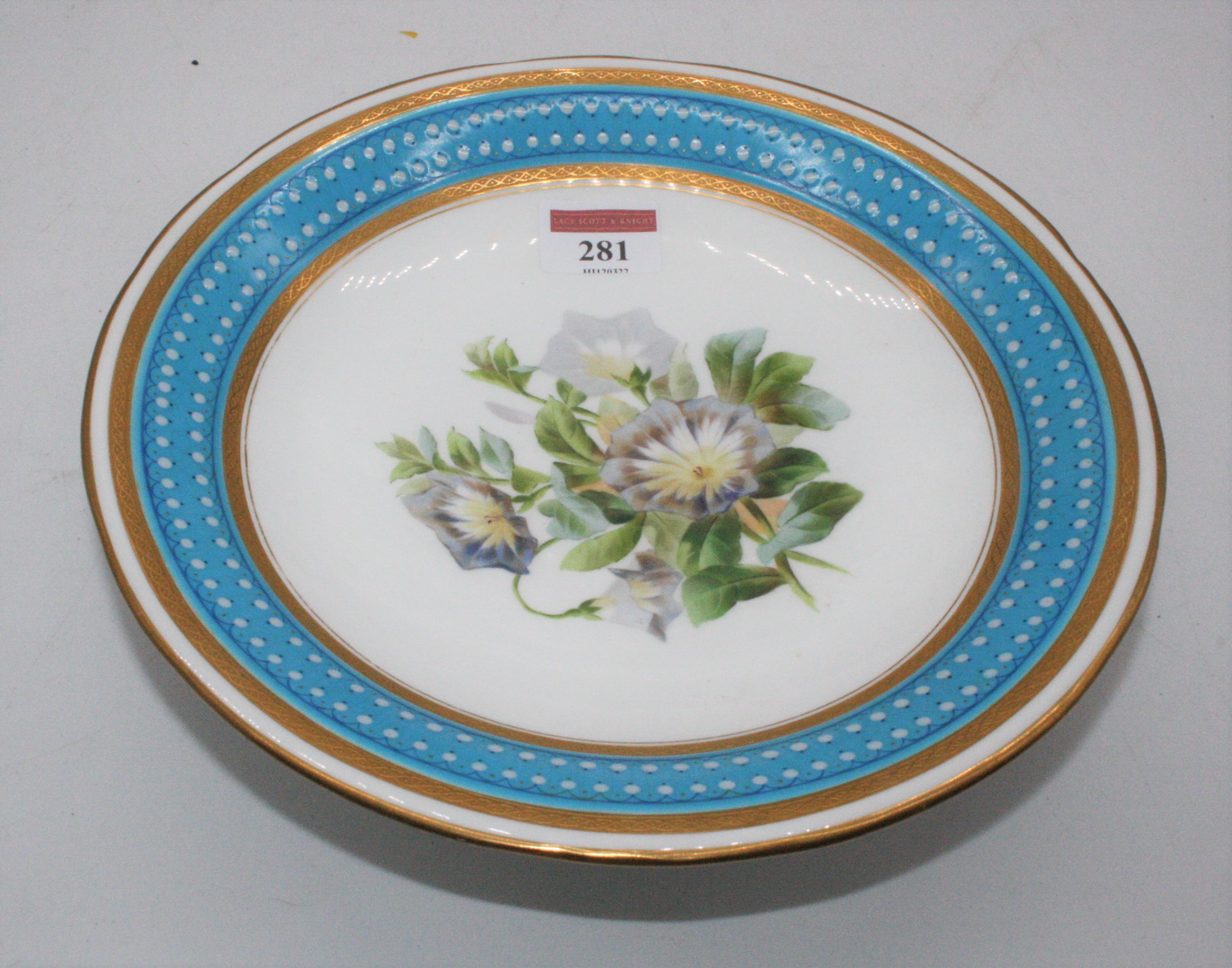 Lot 281 - A circa 1867 Minton porcelain comport,