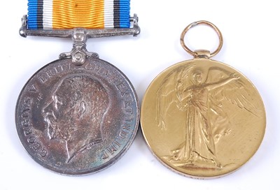 Lot 80 - A WW I British War and Victory pair, naming...