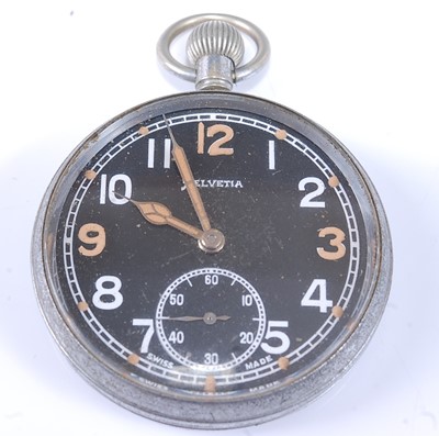 Lot 96 - A Helvetia British Military issue nickel cased...