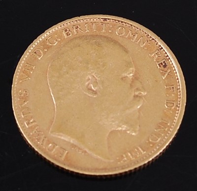 Lot 2059 - Great Britain, 1908 gold half sovereign,...