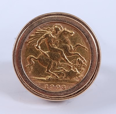 Lot 2540 - An Edward VII half sovereign dated 1903 in a...