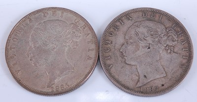 Lot 2153 - Great Britain, 1883 half crown, Victoria young...