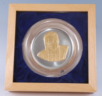 Lot 265 - A silver plate "The Churchill Centenary Trust...