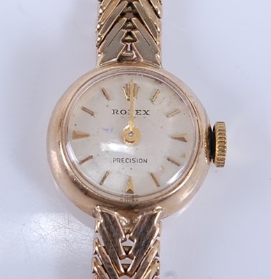Lot 2556 - A 9ct yellow gold lady's Rolex Precision...