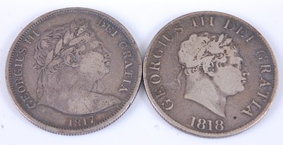 Lot 2023 - Great Britain, 1817 half crown, George III...