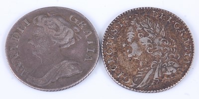 Lot 2032 - Great Britain, 1711 SIXPENCE, Queen Anne 4th...