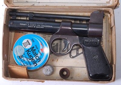 Lot 318 - A The Webley "Junior" .177 air pistol,...