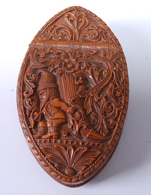 Lot 1243 - A late 19th century Norweigan treen souvenir...