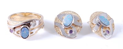 Lot 2571 - A 9ct yellow and white gold Paula Bolton Monet...