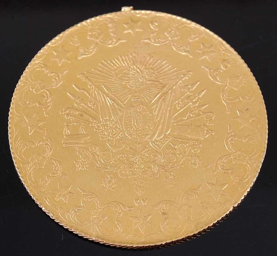 Lot 2232 - Ottoman Empire, 1901 gold 500 Kurush / Piatres,...