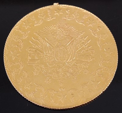 Lot 2232 - Ottoman Empire, 1901 gold 500 Kurush / Piatres,...