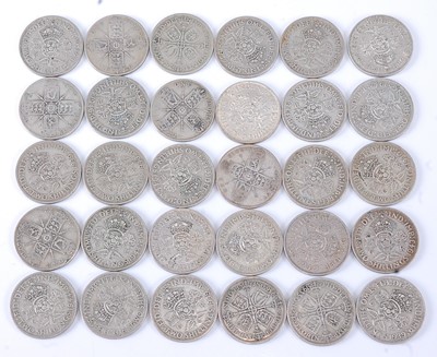 Lot 2180 - Great Britain, a collection of florins / two...