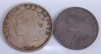 Lot 2046 - Great Britain, 1887 half crown, Victoria young...