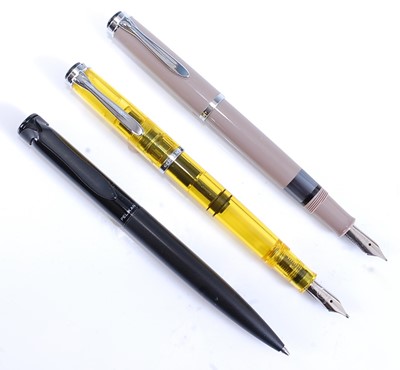 Lot 100 - Two Pelikan M205 fountain pens, being a DUO...
