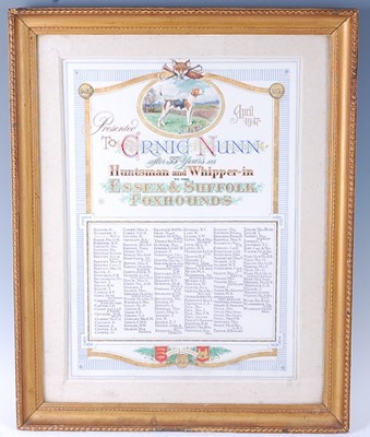 Lot 349 - A mid-20th century presentation scroll...