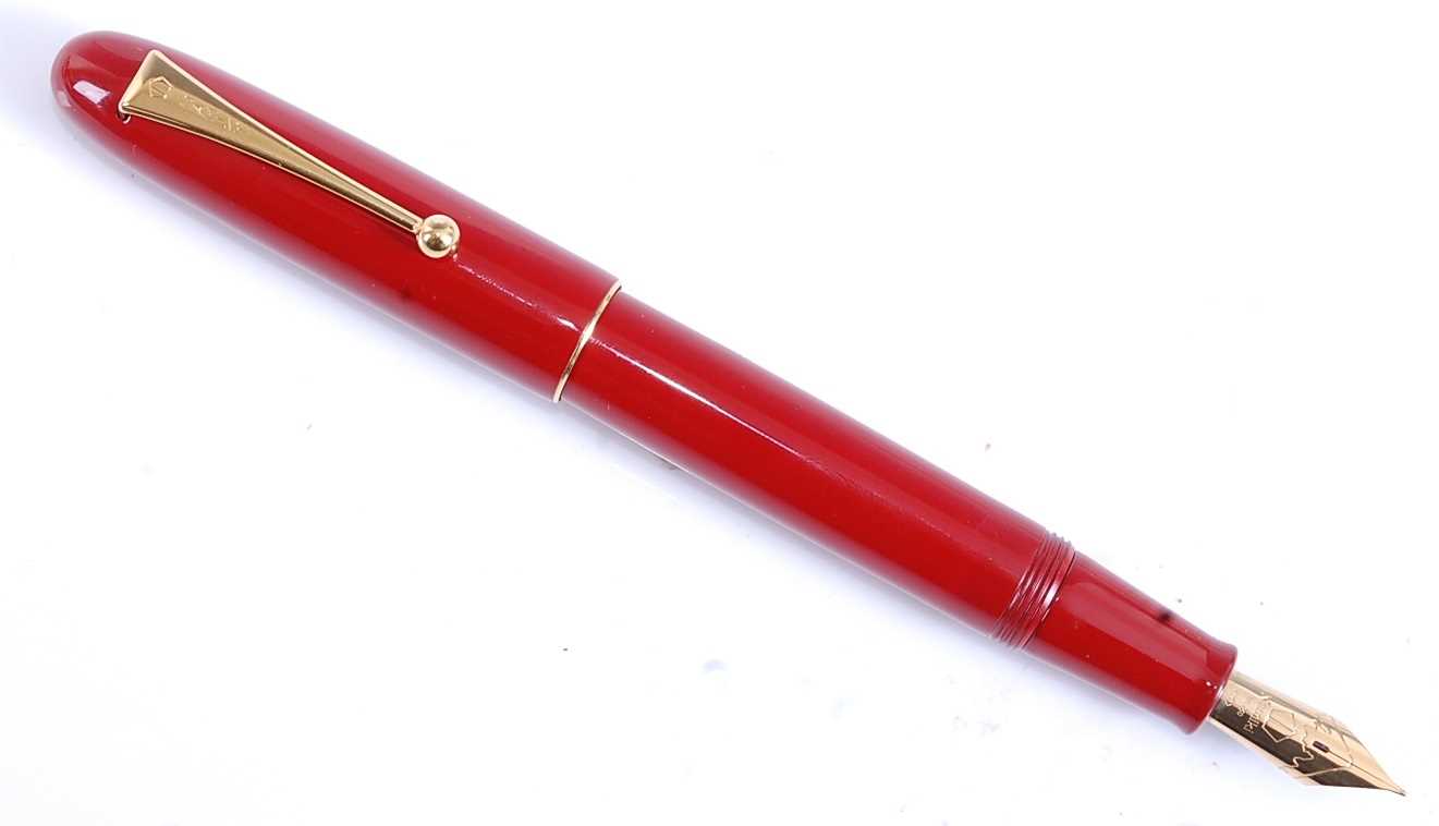 Lot 28 - A Japanese Namiki Yukari Royal Vermilion...