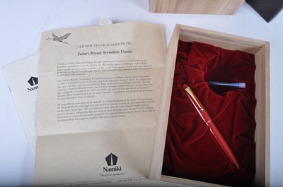 Lot 28 - A Japanese Namiki Yukari Royal Vermilion...