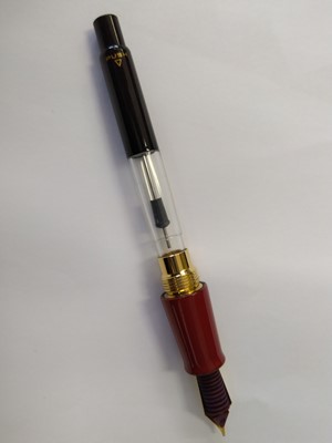 Lot 28 - A Japanese Namiki Yukari Royal Vermilion...