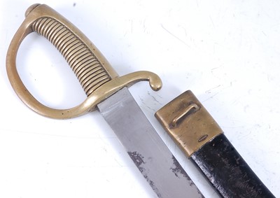 Lot 125 - A French model 1816 briquet short sword, the...