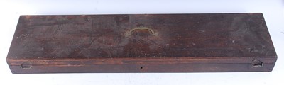 Lot 341 - An early 20th century oak gun case, the hinged...