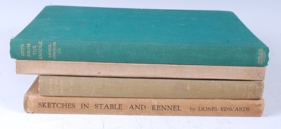 Lot 324 - Edwards, Lionel: Sketches In Stable And Kennel,...