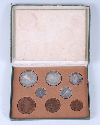 Lot 2004 - Irish Free State, 1928 eight coin set, half...
