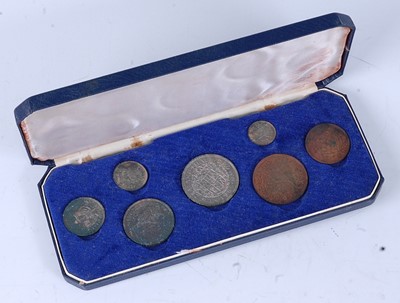 Lot 2010 - New Zealand, 1965 seven coin proof set, half...