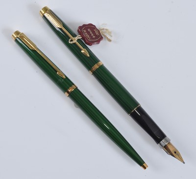 Lot 49 - A Parker 75 fountain pen and ballpoint pen set,...