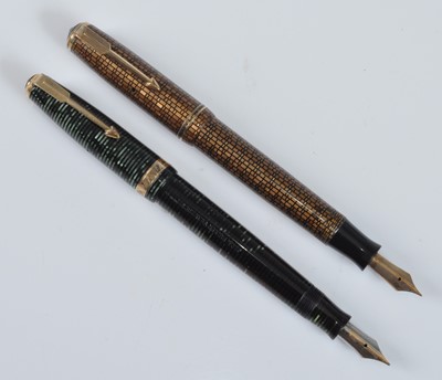Lot 2 - Two Parker Vacuumatic fountain pens, being...
