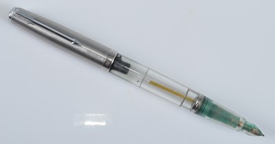 Lot 34 - A Parker 51 Demonstrator fountain pen, with...