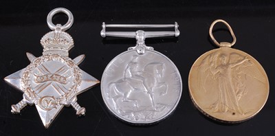 Lot 16 - A WW I trio to include 1914-15 Star, British...