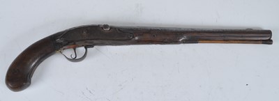 Lot 88 - A 19th century pistol, having a 34cm sighted...