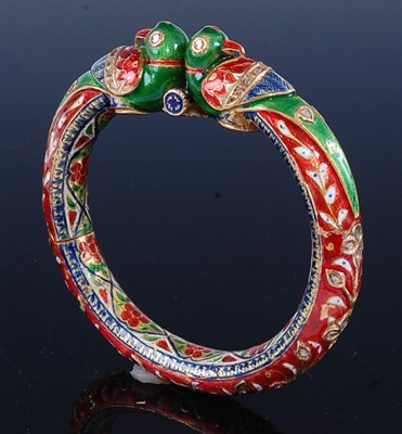 Lot 2599 - A late 19th century Indian Moghul yellow metal,...