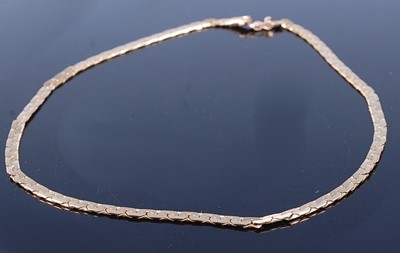 Lot 2608 - A modern continental yellow metal flatlink...